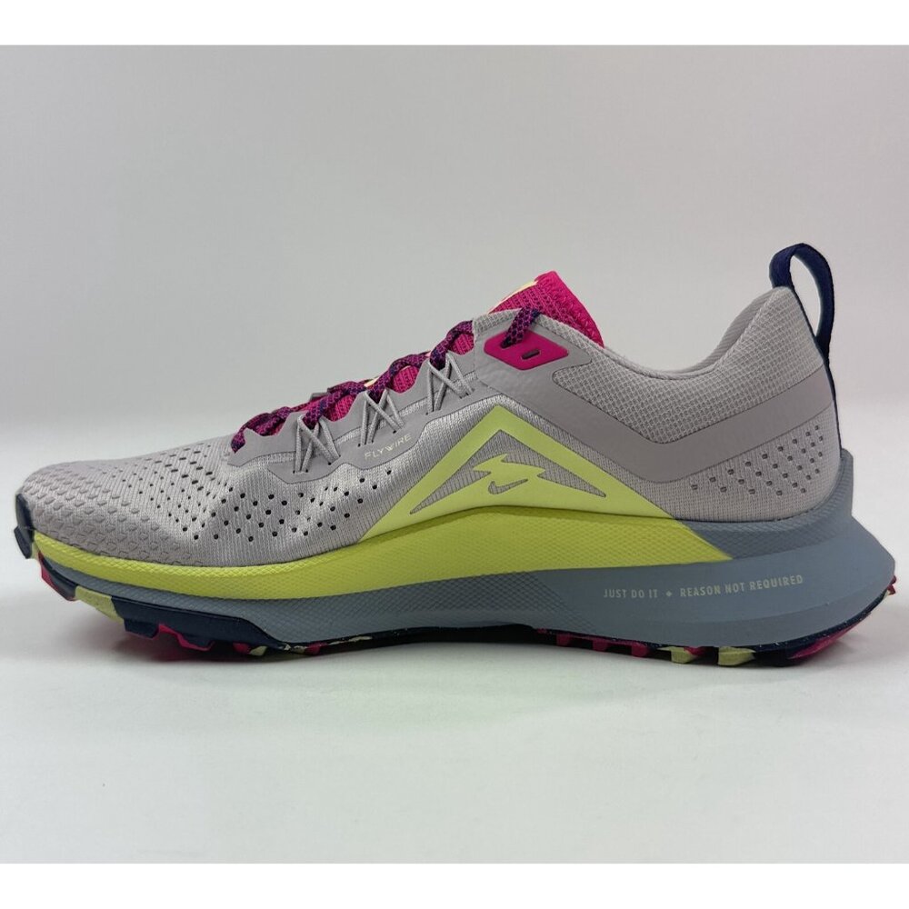 Nike React Pegasus Trail 4 Womens Gray Green Running Shoes Sneakers DJ6159-002 - Picture 3 of 9